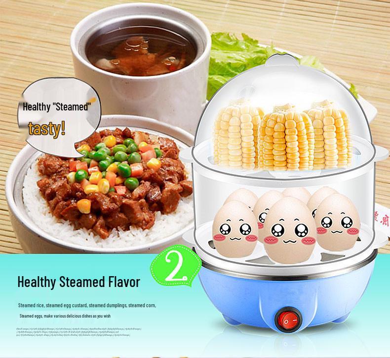 Mini Multi-Functional Egg Steamer with Automatic Power-Off for Household Use