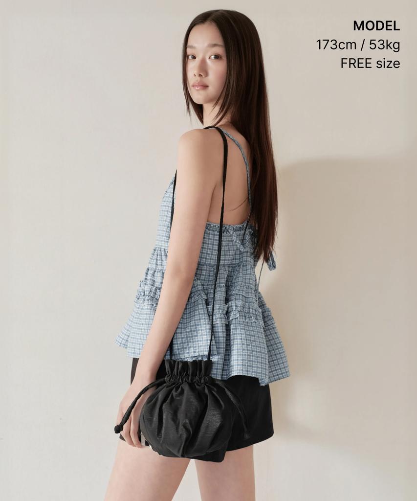 Musinsa Standard Woman Women'S Bright Mini Pouch Bag [Black]
