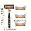 Men Shaver Razor Barber Tools Facial Hair Razor 7 Layers Blades High Quality Antique Shaving Knife Shaver With Replacement Head