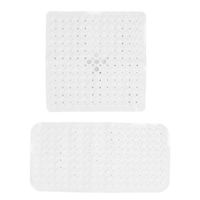 Bathtub Shower Mats Large Washable Bathroom Bath Tub Floors Mat Accessories for Old Man White