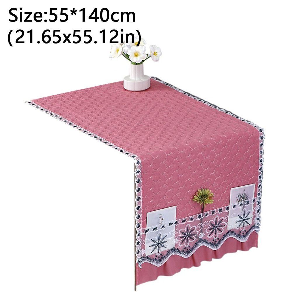 New 55x140cm Refrigerator Dust Cover Single Door Dust-proof Washing Machine Towel Starfish Embroidered Cabinet Decoration Cover