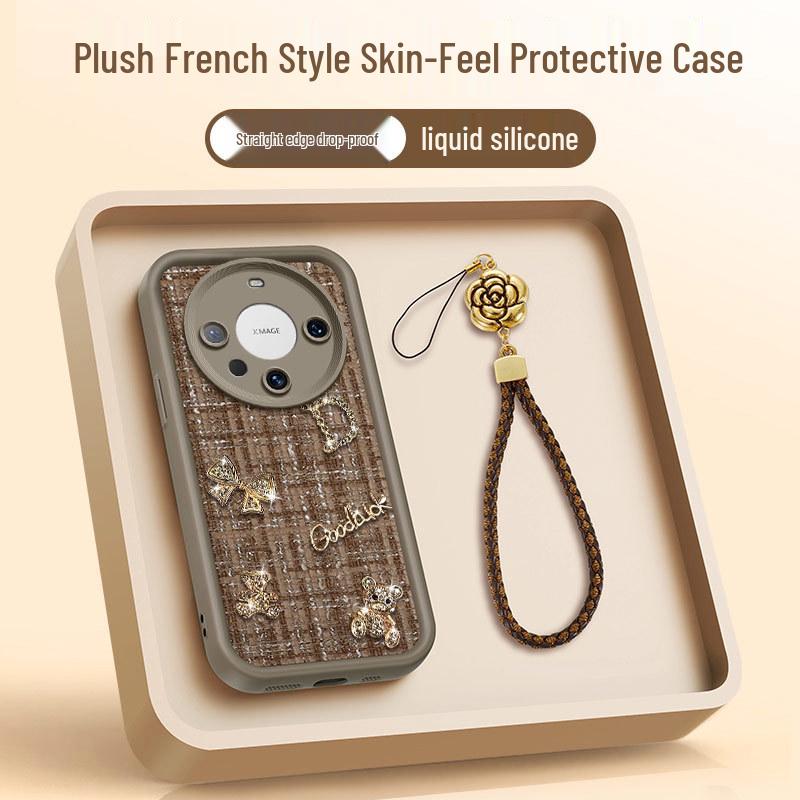 

Чехол для телефона Huawei Mate Series в французском стиле с изображением медведя, защита от падений