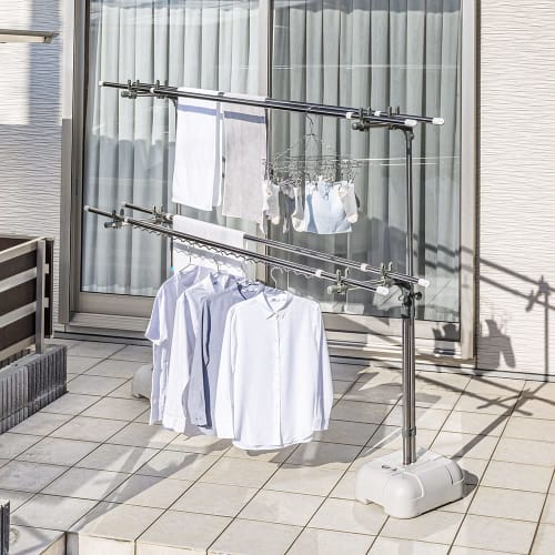 Sekisui Jushi Shoji Sekisui Stainless Steel Clothes Drying Rack with Blower Stand BD-50S