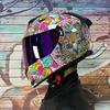 LVS Motorcycle Helmet Men's Women's Motocross Full Helmet Personality Cool Racing Helmet Casco Moto DOT Certification