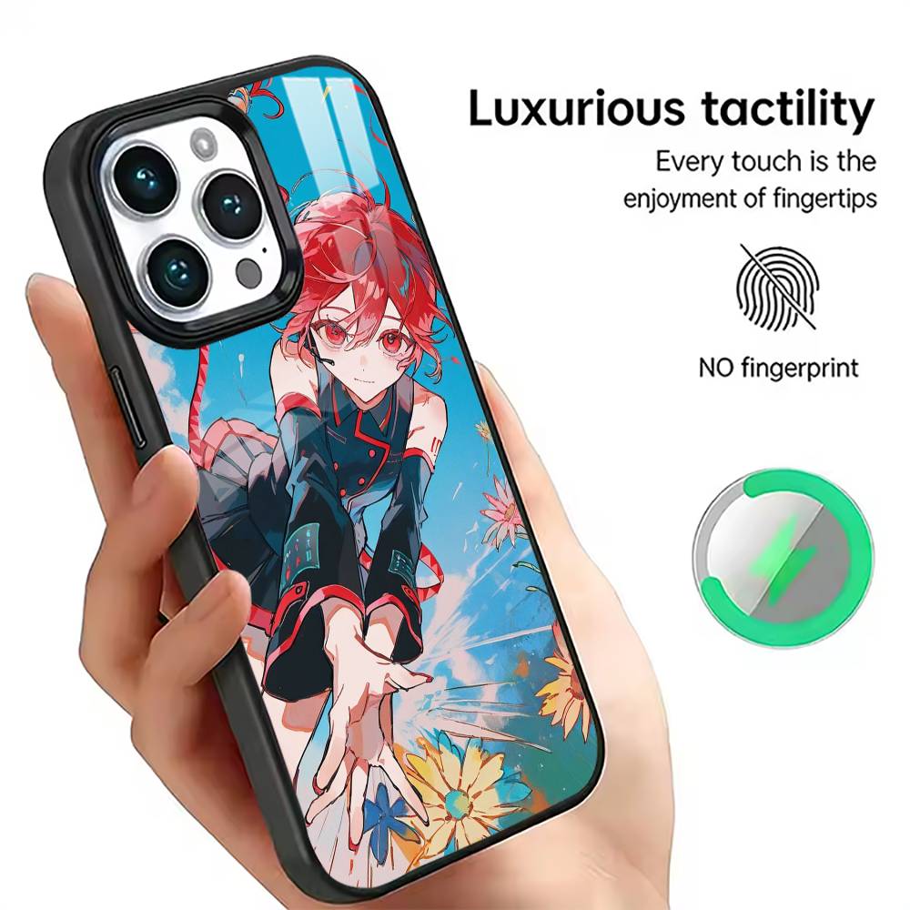 

Чехол для телефона K-Kasane T-Teto Get To Me для iPhone 17, 16, 15, 14, 13, 12, 11 Plus, Pro, магнитный с поддержкой беспроводной зарядки Magsafe iPhone11PROMAX