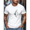 Men's T-Shirt, Relaxed and Casual, Men's Gear and Arrow Graphic Summer Casual Crew Neck Short Sleeve T-Shirt