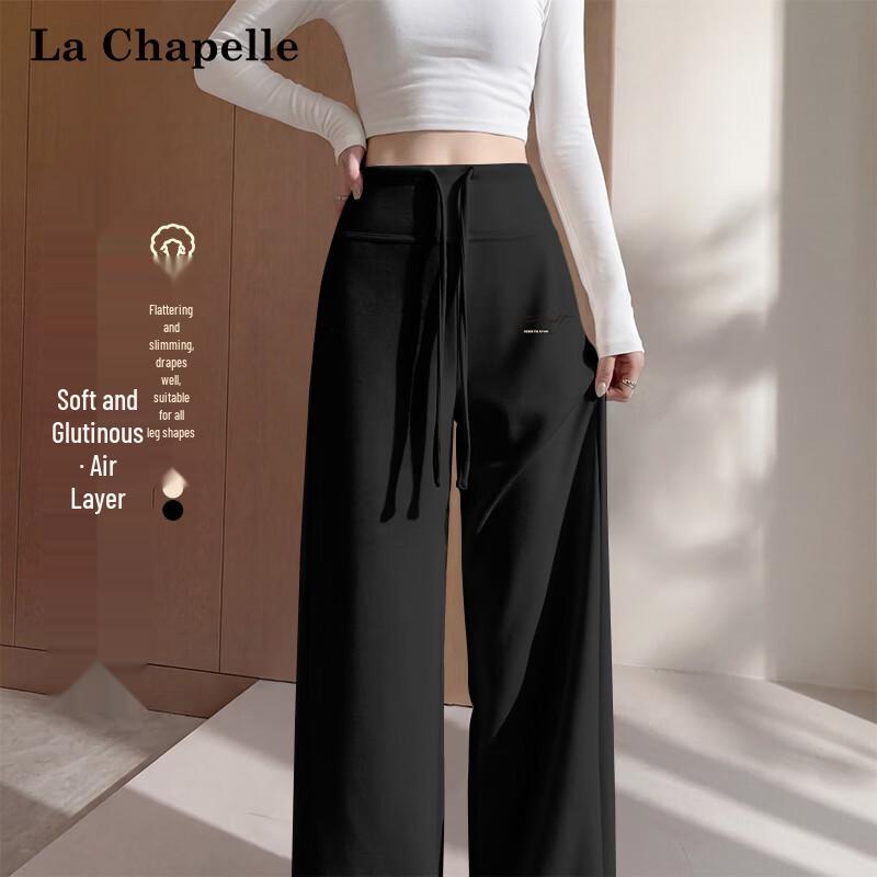 La Chapelle Women s High Waist Straight Leg Pleated Pants M