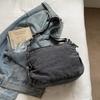 Women Crossbody Bag Vintage Shoulder Bag Multi-Layer Pocket Denim Bag