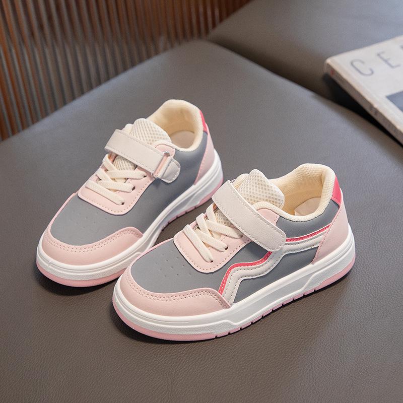 

Весенние женские кроссовки Модные Универсальные Удобные Детская обувь Мягкая подошва Нескользящие Дышащие Обувь для девочек Классические Трендовые Повседневные кроссовки 26insole16.5cm розовый