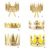 Royal Crowns Prince Crown Costume Accessories for Royal Themed Parties,Halloween,Cosplay,Roleplay Birthday Celebrations