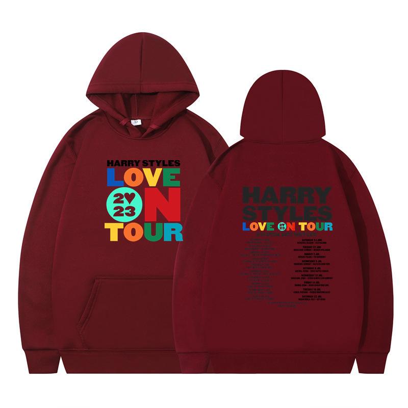 SS26 New Arrivals: Harry Styles Print Unisex Loose Casual Fleece-Lined Hoodie