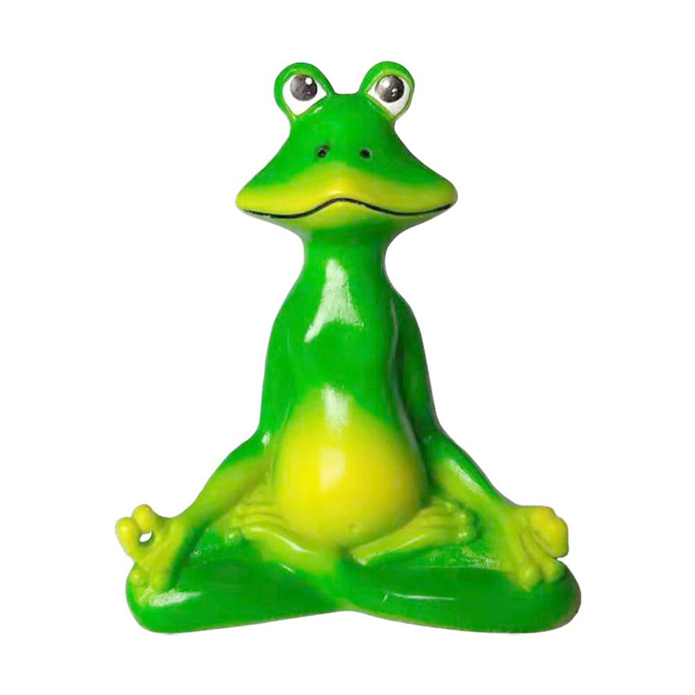 Meditating Frog Statue-Resin Zen Animal Yoga Figurine For Outdoor Lawn ...