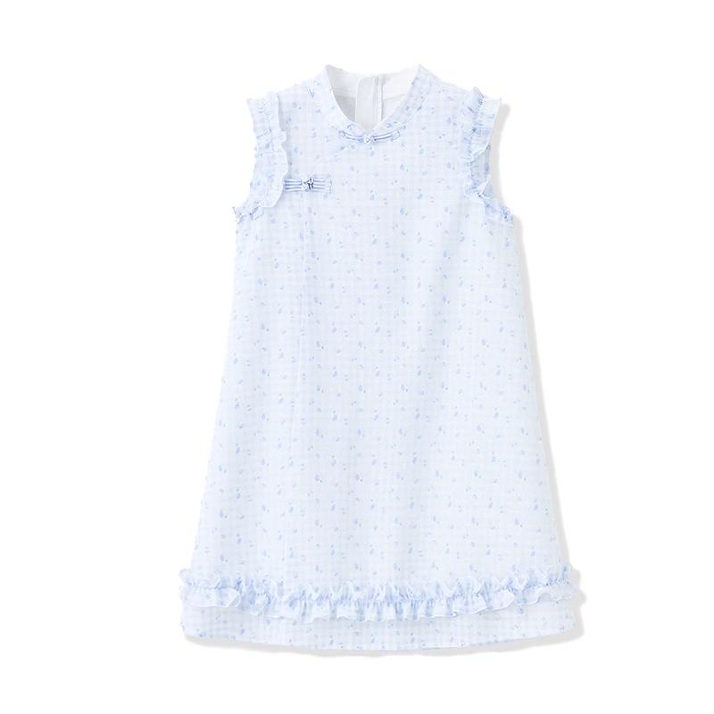 ASK JUNIOR Girls  Chinese Style Cheongsam Dress 140