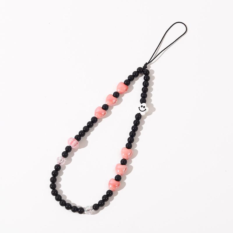 Stylish Beaded Pearl Bow Phone Chain and Keychain