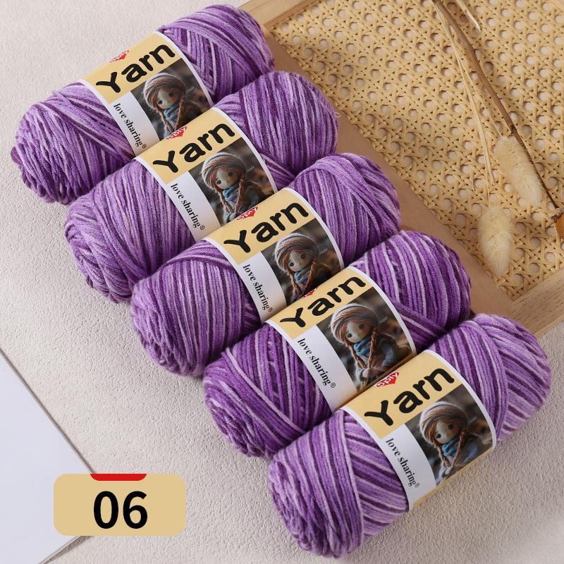 500g Gradient Dyed Colorful Yarn, Rainbow Yarn with Multiple Colors,