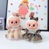 Sequined Dress Sitting Labubu Time Cloth Handmade 17cm Plush Dolls Clothes  Children Gift
