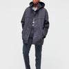Uniqlo X Jil Sander Loose Fit Hooded Zip-Up Mid-Length H-Line Coat Men Coats Dark-Gray 439927-08