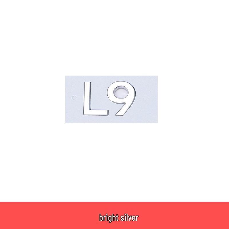 Ideal L9-L6 Black Tailgate & Hood Emblem Lettering Sticker Modification