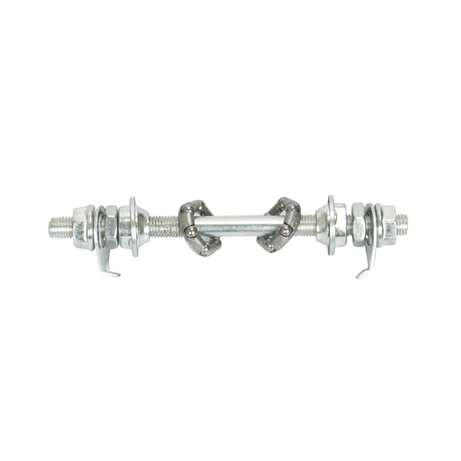 Durable Mountain Bike Front Rear Axle 12.5cm 17.5cm Steel Bearing Hub for Road Bike Thru Axle Parts Replacement front axle