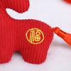 Plush Horse Toy Hanging Decoration Stuffed Lucky Pony Plushie with Red Tassels Year of Horse Mascot Doll Bag Charm New Year Holiday Gift