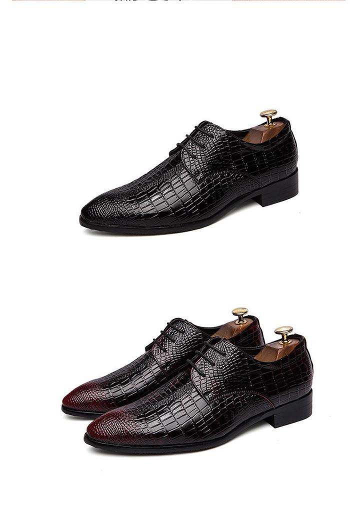 Men's Large Size Pointed Toe Leather Loafers - Hair Stylist Casual British Style