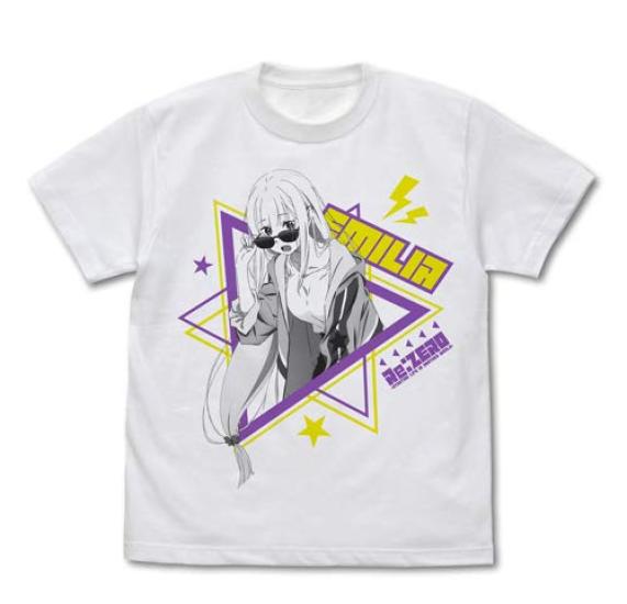 

ре:ZERO -Starting Life in Another World- Футболка Emilia Street Fashion ver.Белый S