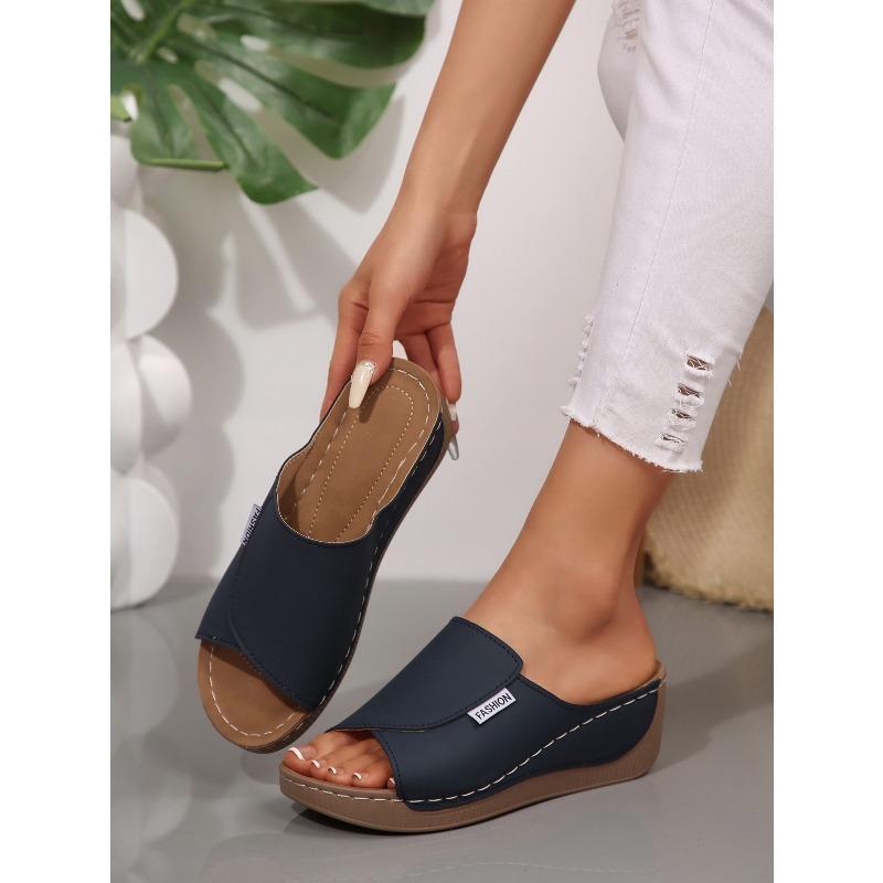 Women’s Platform Open-Toe Slide Sandals Minimalist Summer Shoes