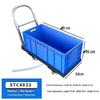 Rectangular Mobile Mop Bucket with Wheels