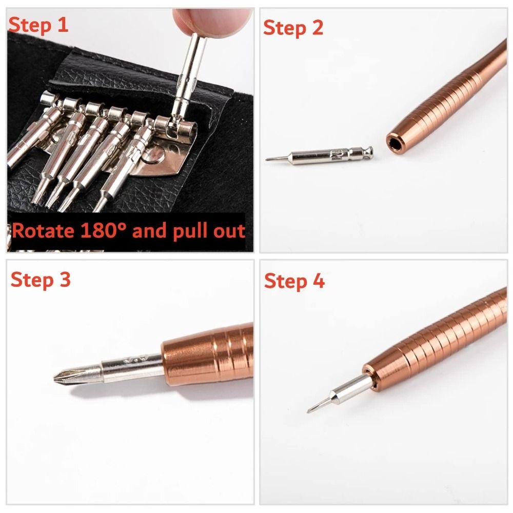 Professional Micro Precision Tiny Screwdriver Set with Leather Case Screwdriver Set  Watch