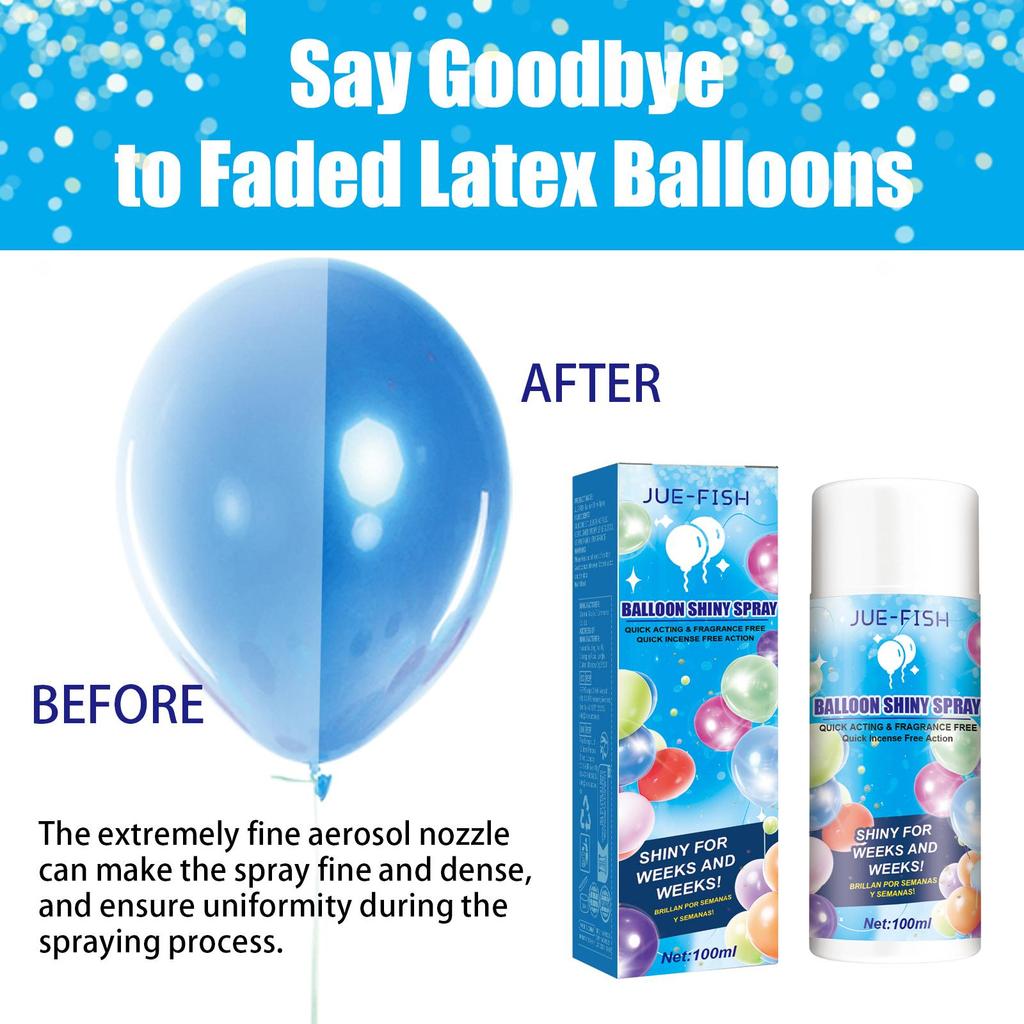 Balloon Shiny Spray Anti Fading Restore Atmosphere Brightener Balloon Enhance Ballon Decoration Spray Gloss