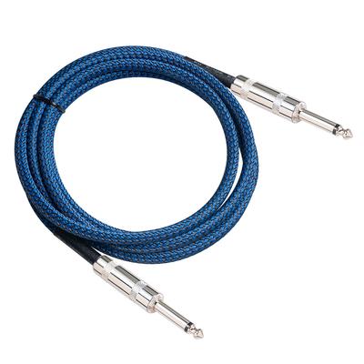 Doppelter gerader Stecker 6,35 mm Stecker auf Stecker E-Gitarre Audiokabel Professioneller Sound