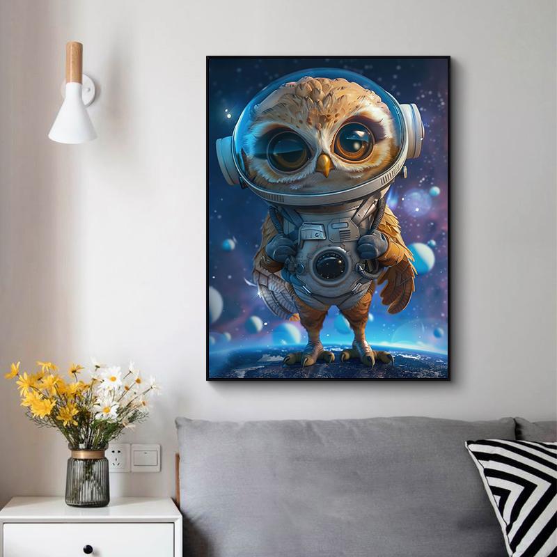Interesting Animals Hedgehog Fox Owl Dinosaur Space Astronaut Abstract Poster Canvas Paintings Wall Art Pictures Home Decor