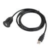 Single Port USB 2.0 Male To Female Cable 3.28ft Waterproof Data Transfer Plug and Play AUX Car