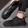 Fashion High Quality Men Casual Leather Business Shoes 2025 New Business Formal Office Leather Shoes Fashion Social Trendy Walking Flats