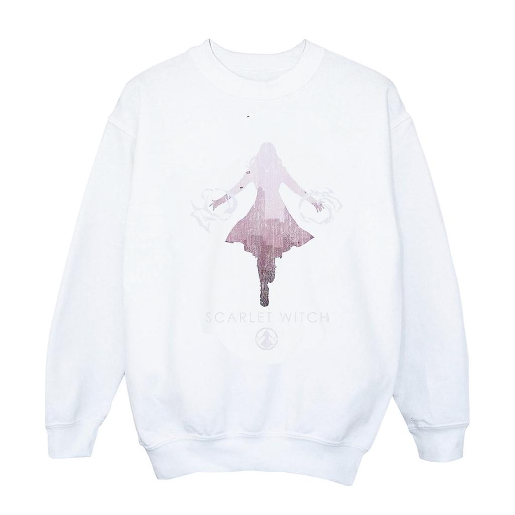 Marvel Mens Scarlet Witch Silhouette Sweatshirt