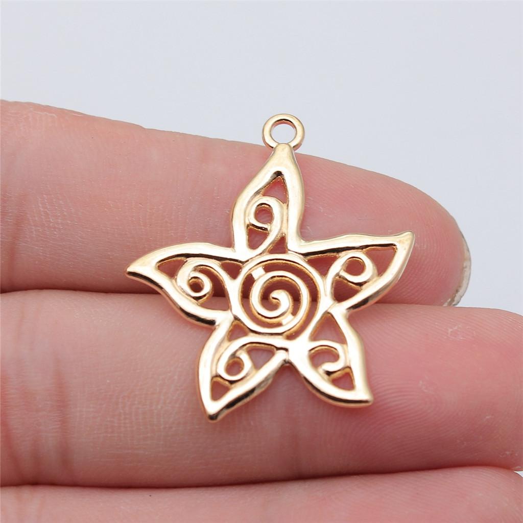 Charms Small Flower Pendants Wedding Jewelry Findings QC116