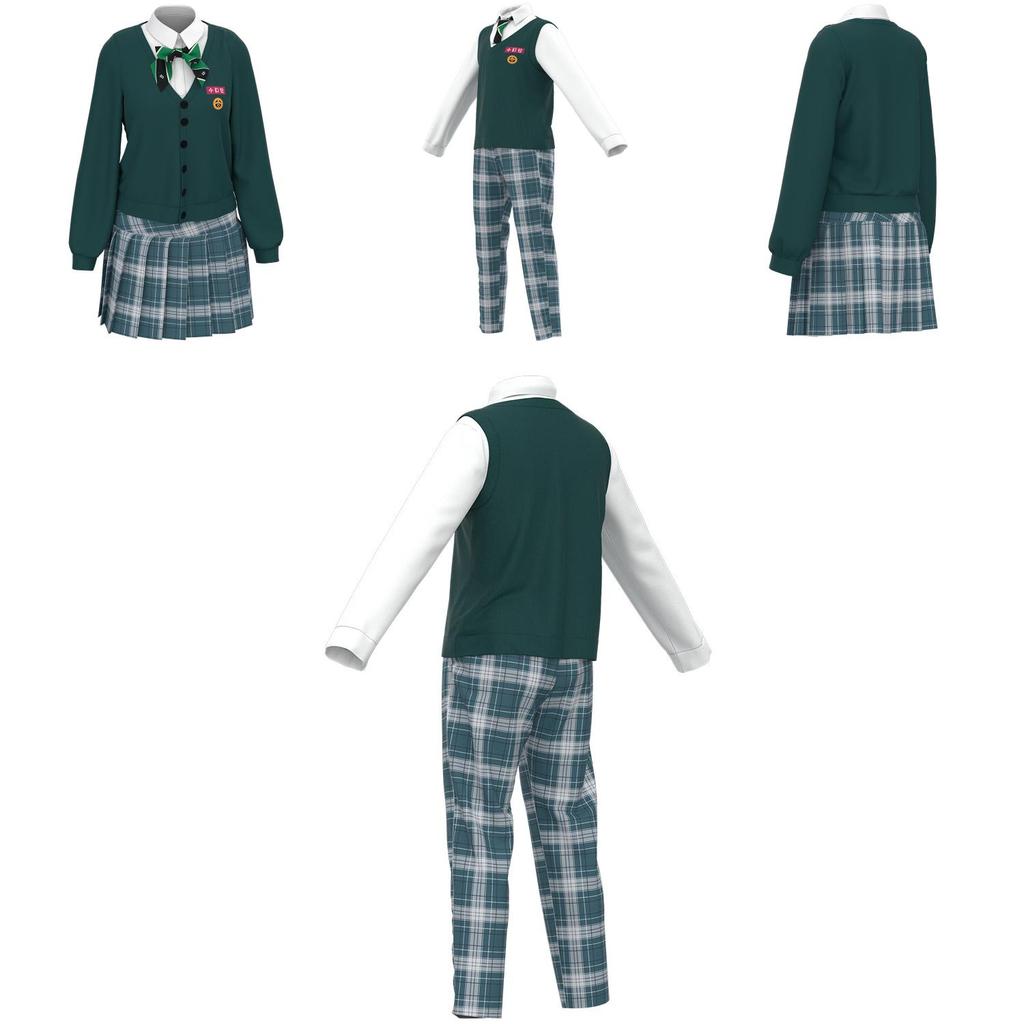 Authentic All Of Us Are Dead Cosplay Costume For Men And Women School Uniform Outfit For Halloween