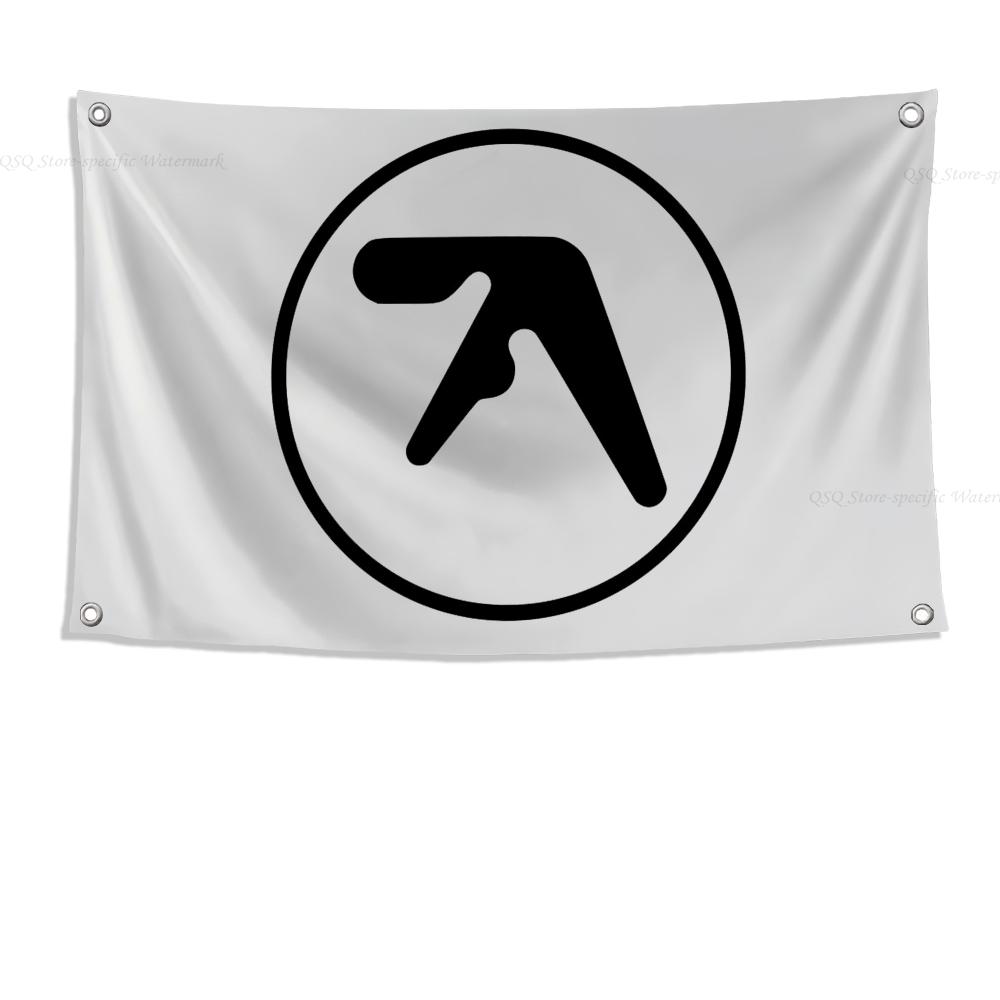 1pc Aphex Twin Richard D James Flag Flags And Banners Four Hole Flag Polyester Outdoor Decor Room Aesthetic