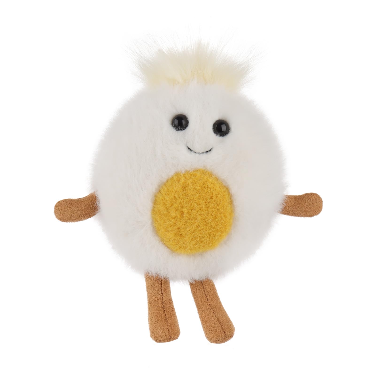 

Apricot Lamb Delicious Boiled Egg Plush Toy for Kids, Soft and Cute, Fluffy and Delicious Boiled Egg for Girls and Boys, 12cm