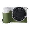 Pro Sony Alpha ZV-E10 II Texturovaný PU kožený pouzdro na fotoaparát s otvorem pro baterii + popruh + taštička na objektiv