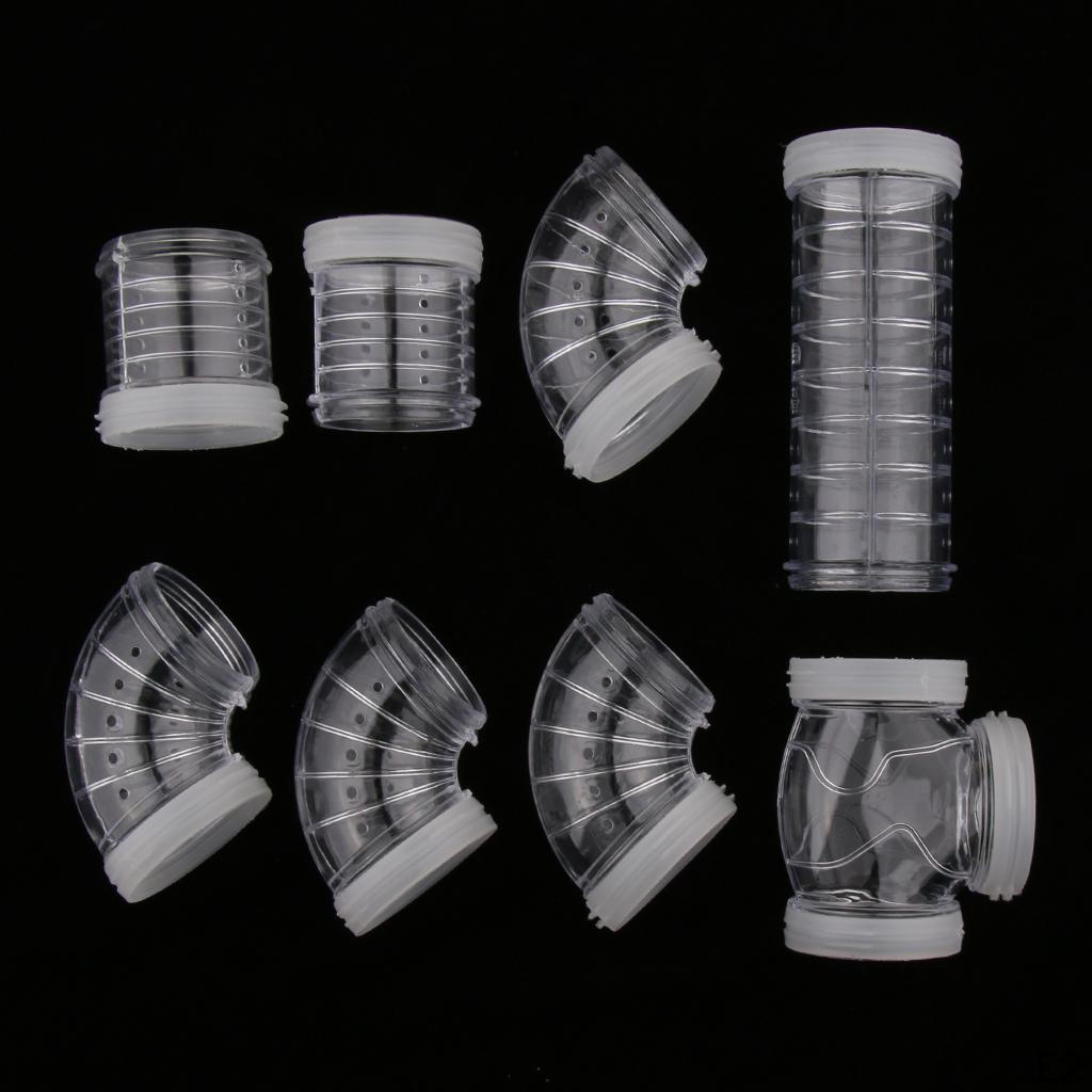 Hamster Tube Tunnel Toy Hideout Plastic Cage Playing Hut for Gerbil Rat Mice Small