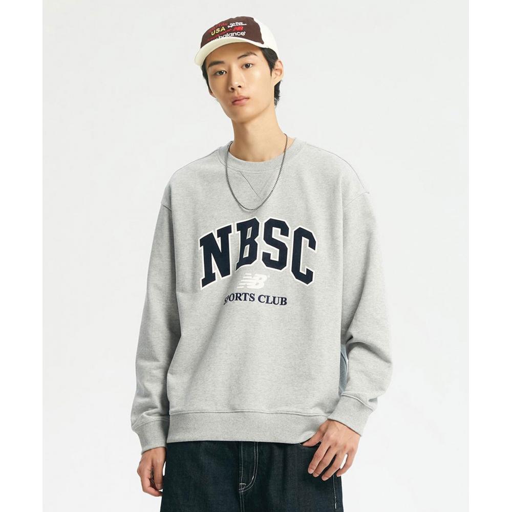 

NEW BALANCE NBNCD31813 UNI NBSC Толстовка полуоблегающего кроя МЕЛАНЖЕВЫЙ СЕРЫЙ