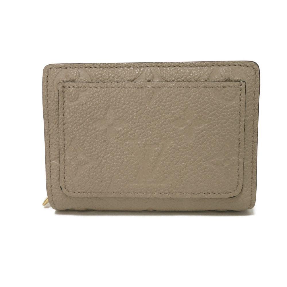 Used 12564 Portefeiulle Claire M80152 7941 Current LV Logo Greige RFID Monogram Empreinte Tourterelle Unisex from Japan