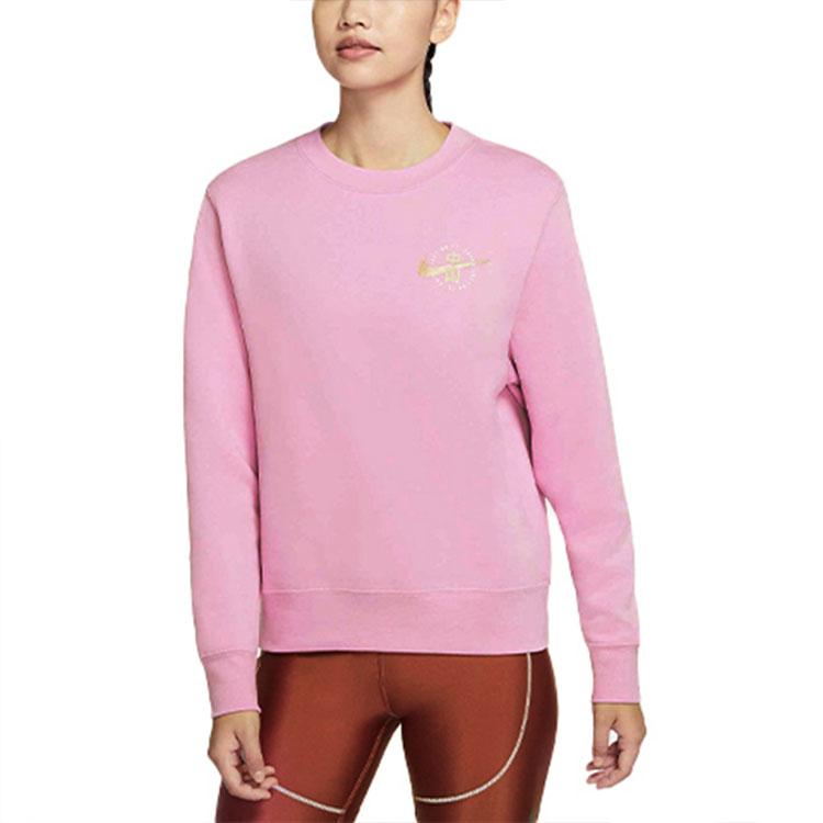 Nike Sports Casual Pullover Hoodie Women hoodies Pink DJ5864-616