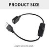 12.6inch Extension Cable Cord with Power Switching Button, USB Male to Female Extender Cord for USB Fan/LED Desk Light