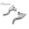 Chrome/Black CNC Aluminum Edge Cut Hand Control Lever Kit Brake Clutch Levers 2 Finger 5.3" for Softail Breakout