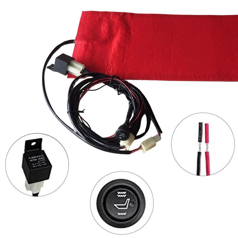 Motorcycle Heated Seat Kit UTV Seat Heater Universal Heated Seat Heater Pad Kit Heating Cushion Motorcycles Supplies Hot Pad