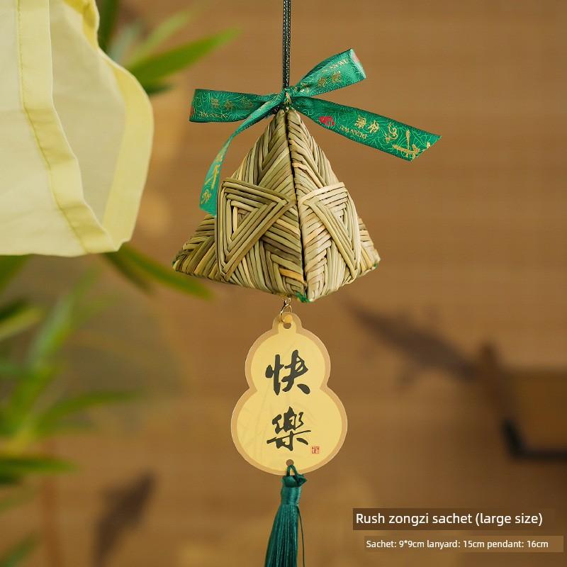 Zongzi Small Pendant Sachet, Fragrance Pouch, Dragon Boat Festival Mugwort Filling, Mosquito Repellent, Handmade Product, Portable for Children