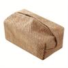 1PC Cotton Linen Tissue Box Simple Concave Shape Paper Storage Box for Home Living Room Bedroom Desktop