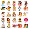 50 Piezas Pegatinas Pop Girl Estilo Pop Hip Hop Cómic Drama Americano Retro Pegatinas de Chica